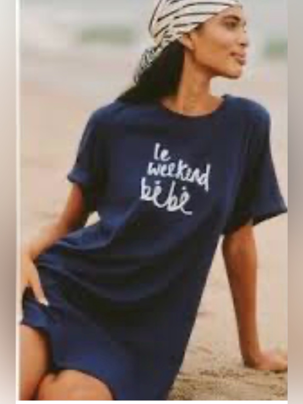 Celandine Le Weekend Bébé Navy T-Shirt Dress XS